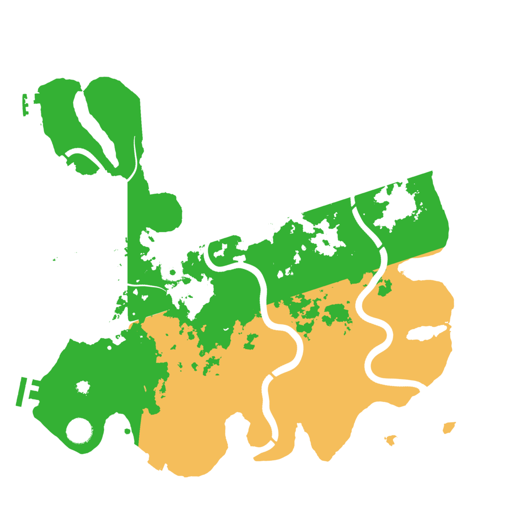 Biome Rust Map: Procedural Map, Size: 3500, Seed: 590986132