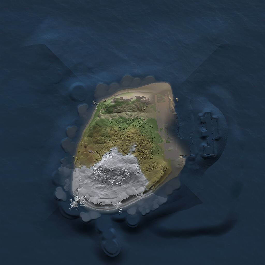 Rust Map: Procedural Map, Size: 1000, Seed: 110983279, 2 Monuments