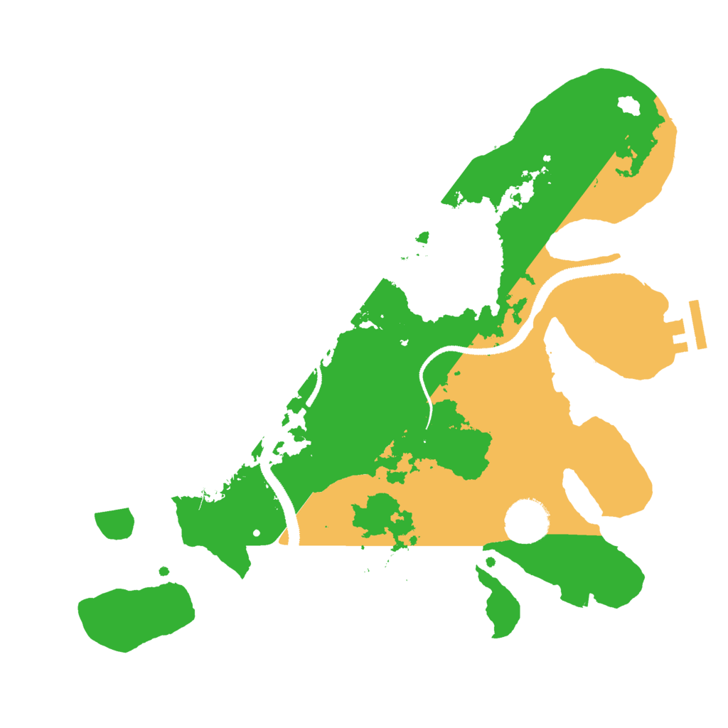 Biome Rust Map: Procedural Map, Size: 3000, Seed: 81911