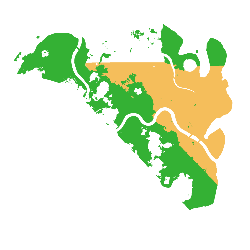 Biome Rust Map: Procedural Map, Size: 3500, Seed: 5428532