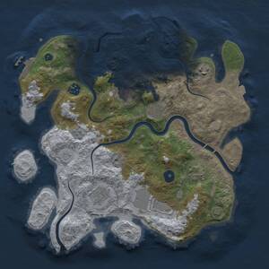 Thumbnail Rust Map: Procedural Map, Size: 3500, Seed: 5428532, 14 Monuments