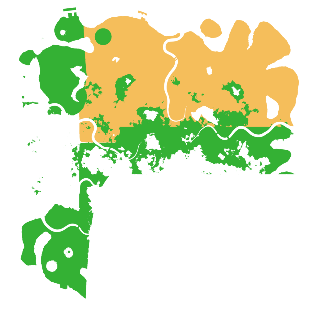 Biome Rust Map: Procedural Map, Size: 5000, Seed: 1438814289