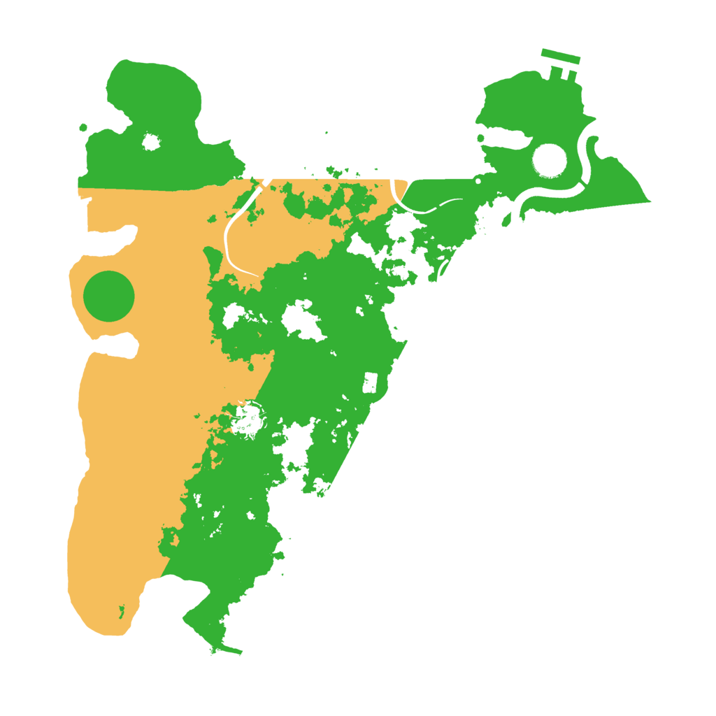 Biome Rust Map: Procedural Map, Size: 3700, Seed: 459435