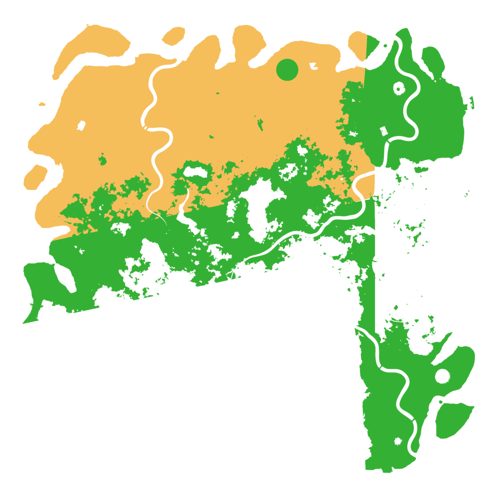 Biome Rust Map: Procedural Map, Size: 6000, Seed: 25786157