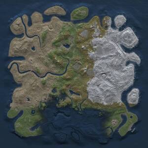 Thumbnail Rust Map: Procedural Map, Size: 4800, Seed: 1587806036, 17 Monuments
