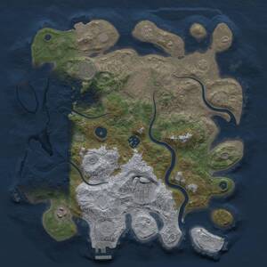 Thumbnail Rust Map: Procedural Map, Size: 3400, Seed: 1519687427, 12 Monuments