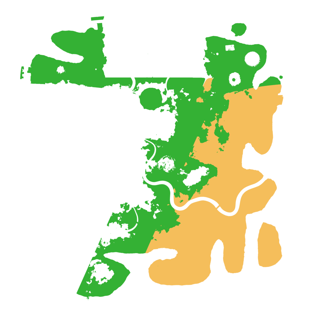 Biome Rust Map: Procedural Map, Size: 3700, Seed: 1626902794