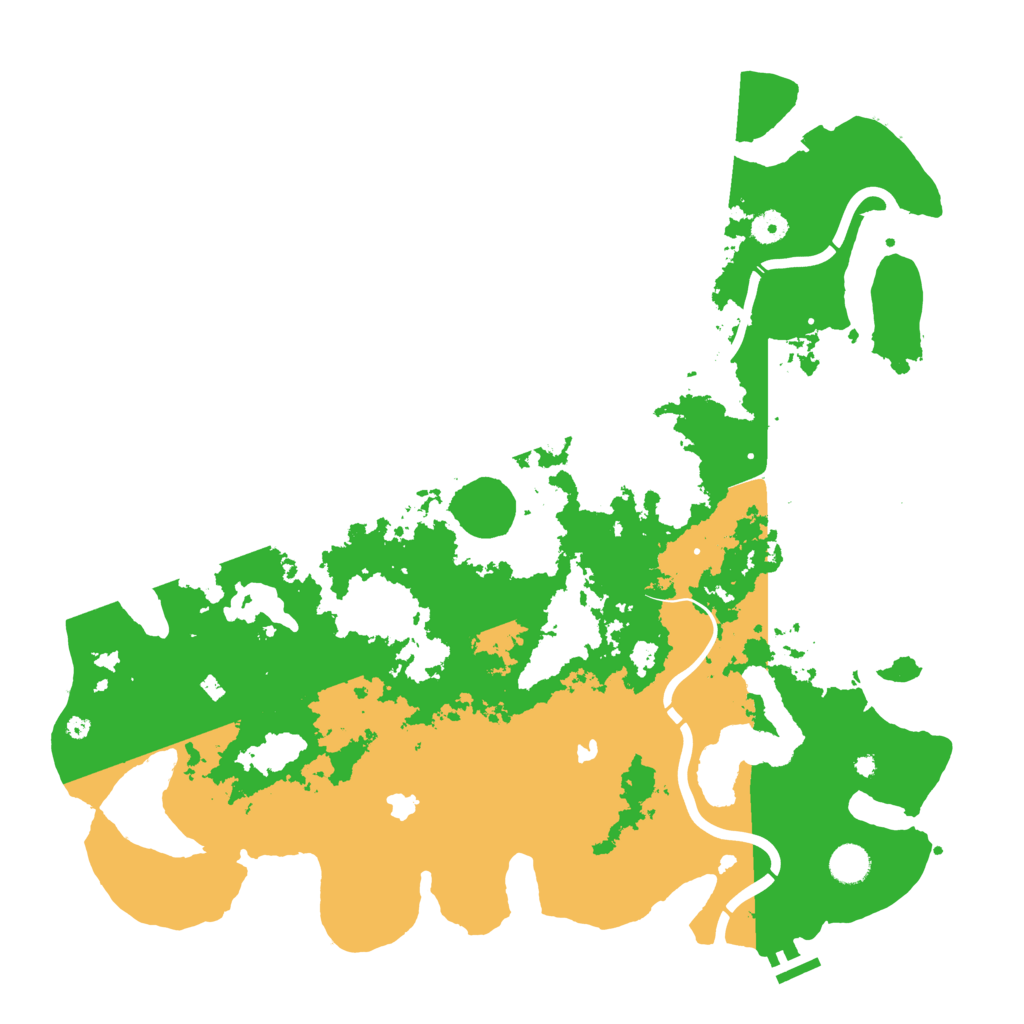 Biome Rust Map: Procedural Map, Size: 4500, Seed: 1311104698