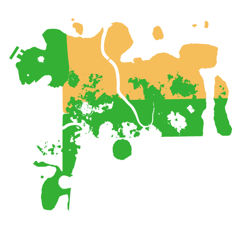 Biome Rust Map: Procedural Map, Size: 3500, Seed: 3473475