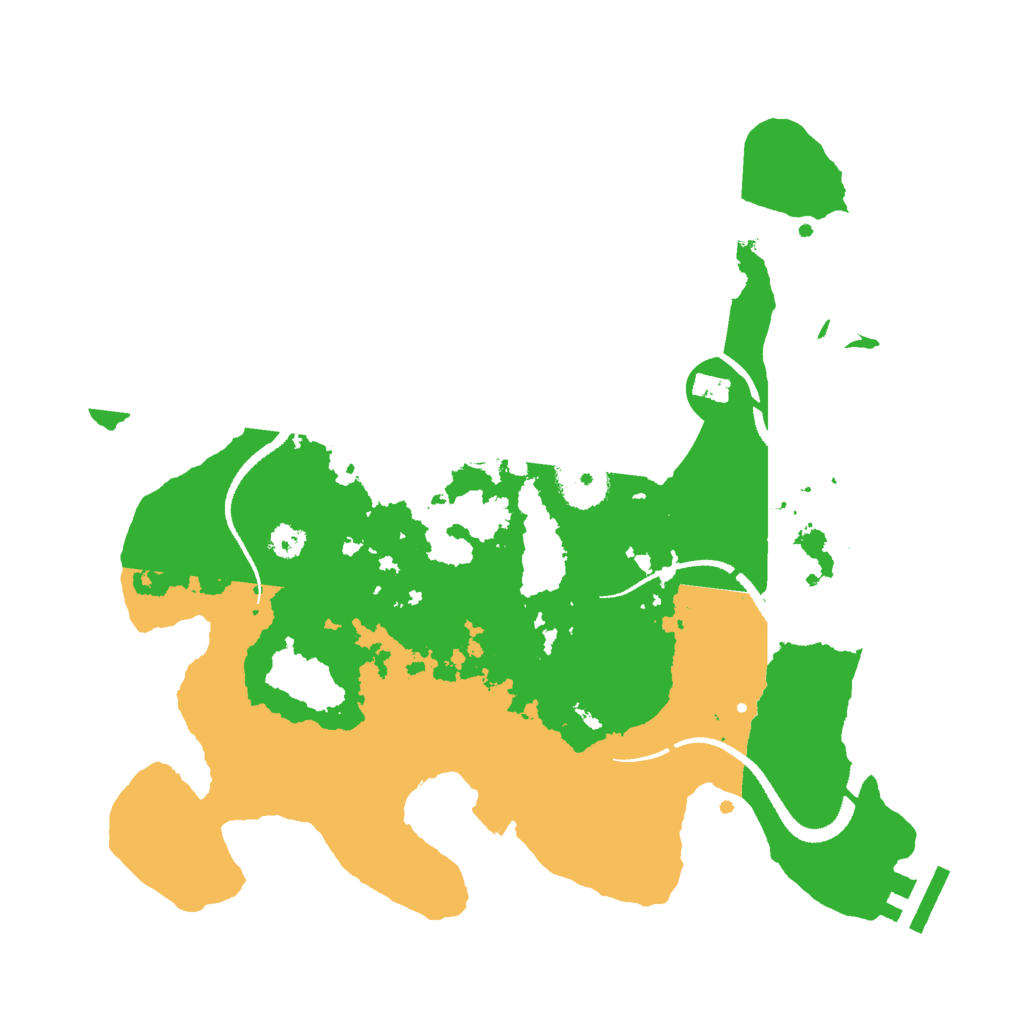 Biome Rust Map: Procedural Map, Size: 3000, Seed: 1107107992