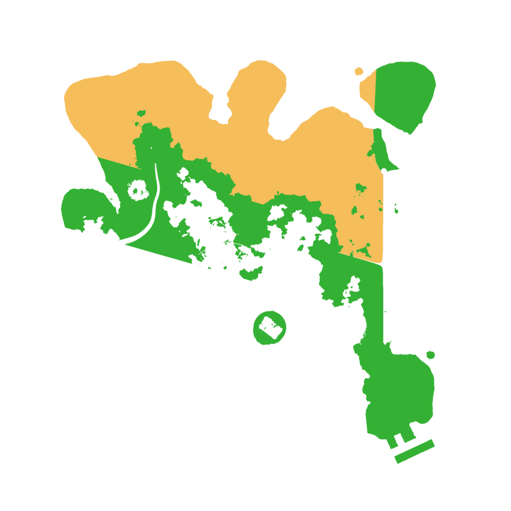 Biome Rust Map: Procedural Map, Size: 2500, Seed: 143453547