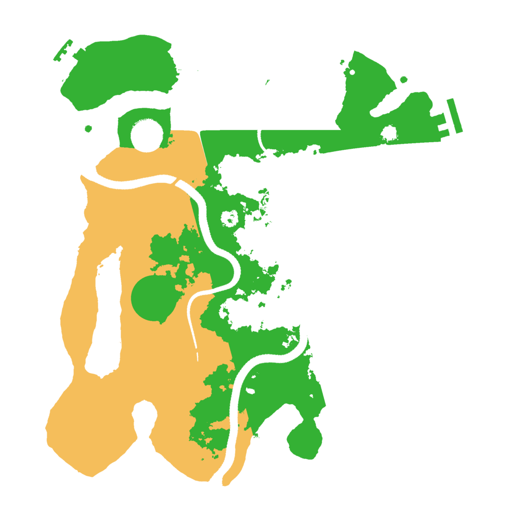 Biome Rust Map: Procedural Map, Size: 3000, Seed: 46756