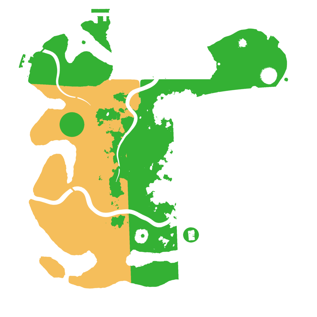 Biome Rust Map: Procedural Map, Size: 3400, Seed: 60051