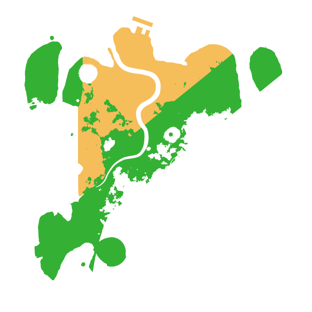 Biome Rust Map: Procedural Map, Size: 3000, Seed: 24491