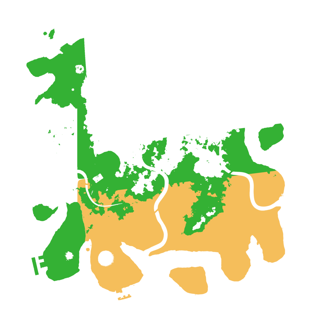 Biome Rust Map: Procedural Map, Size: 3500, Seed: 21843226