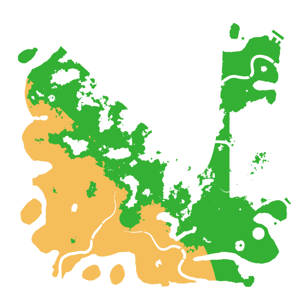 Biome Rust Map: Procedural Map, Size: 4500, Seed: 322886395