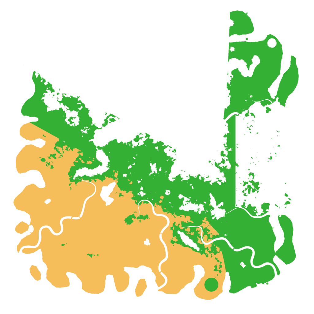 Biome Rust Map: Procedural Map, Size: 6000, Seed: 21673