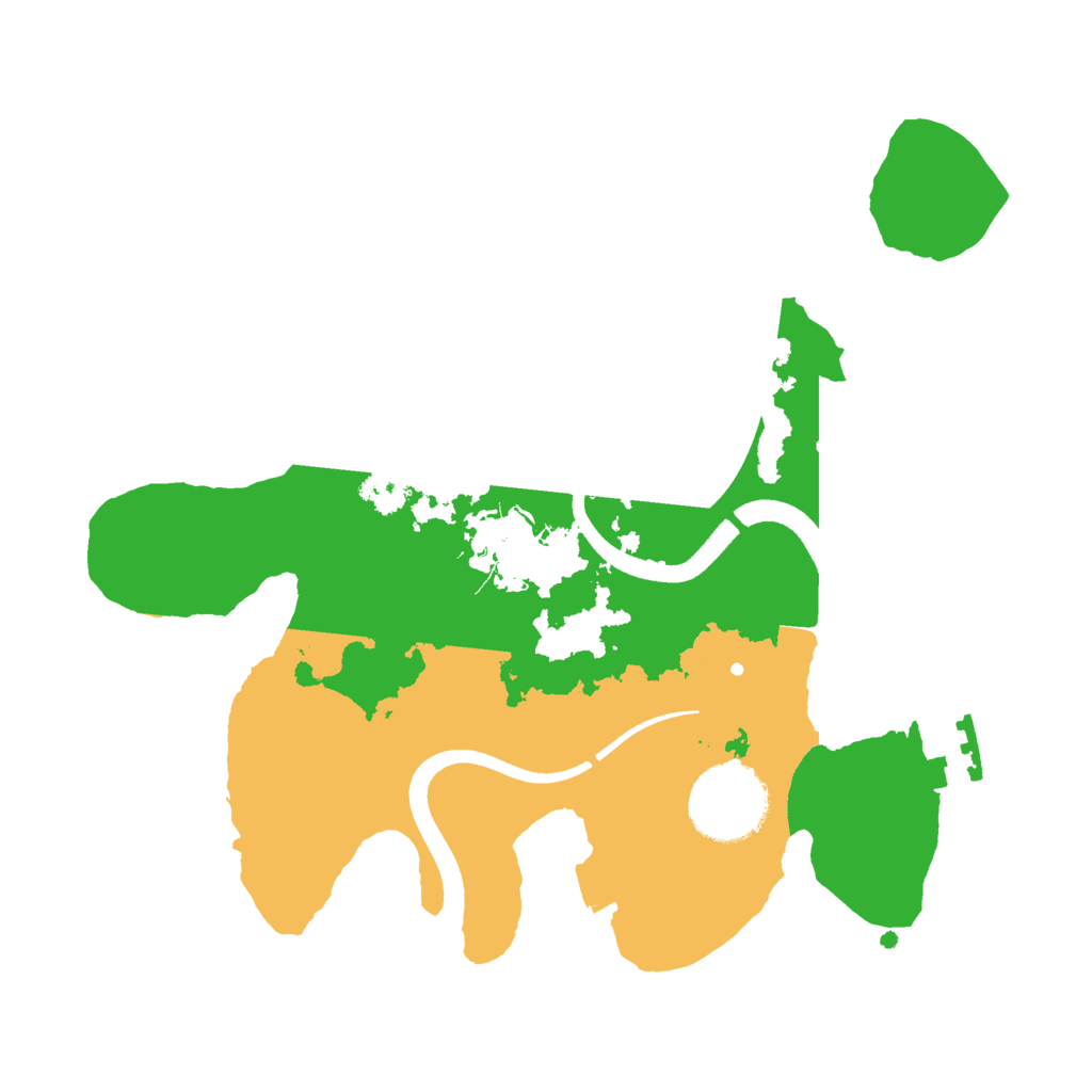 Biome Rust Map: Procedural Map, Size: 2500, Seed: 52333