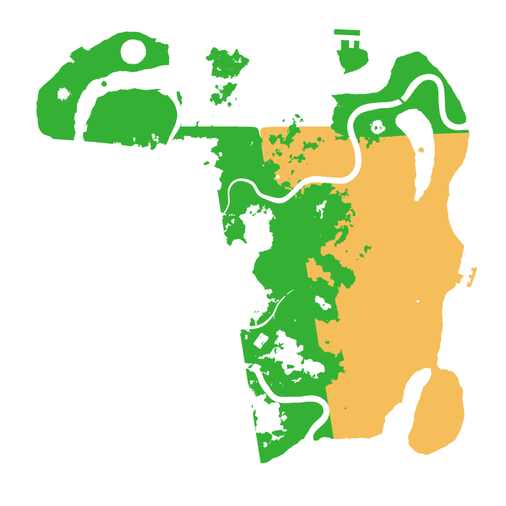 Biome Rust Map: Procedural Map, Size: 3700, Seed: 732380892