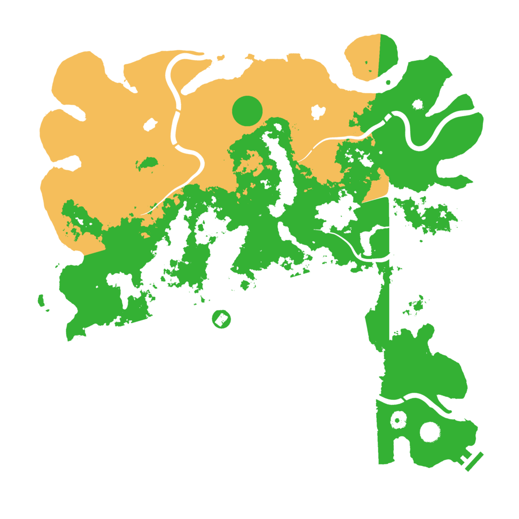 Biome Rust Map: Procedural Map, Size: 4500, Seed: 59254211