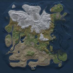 Thumbnail Rust Map: Procedural Map, Size: 4000, Seed: 6847913, 16 Monuments