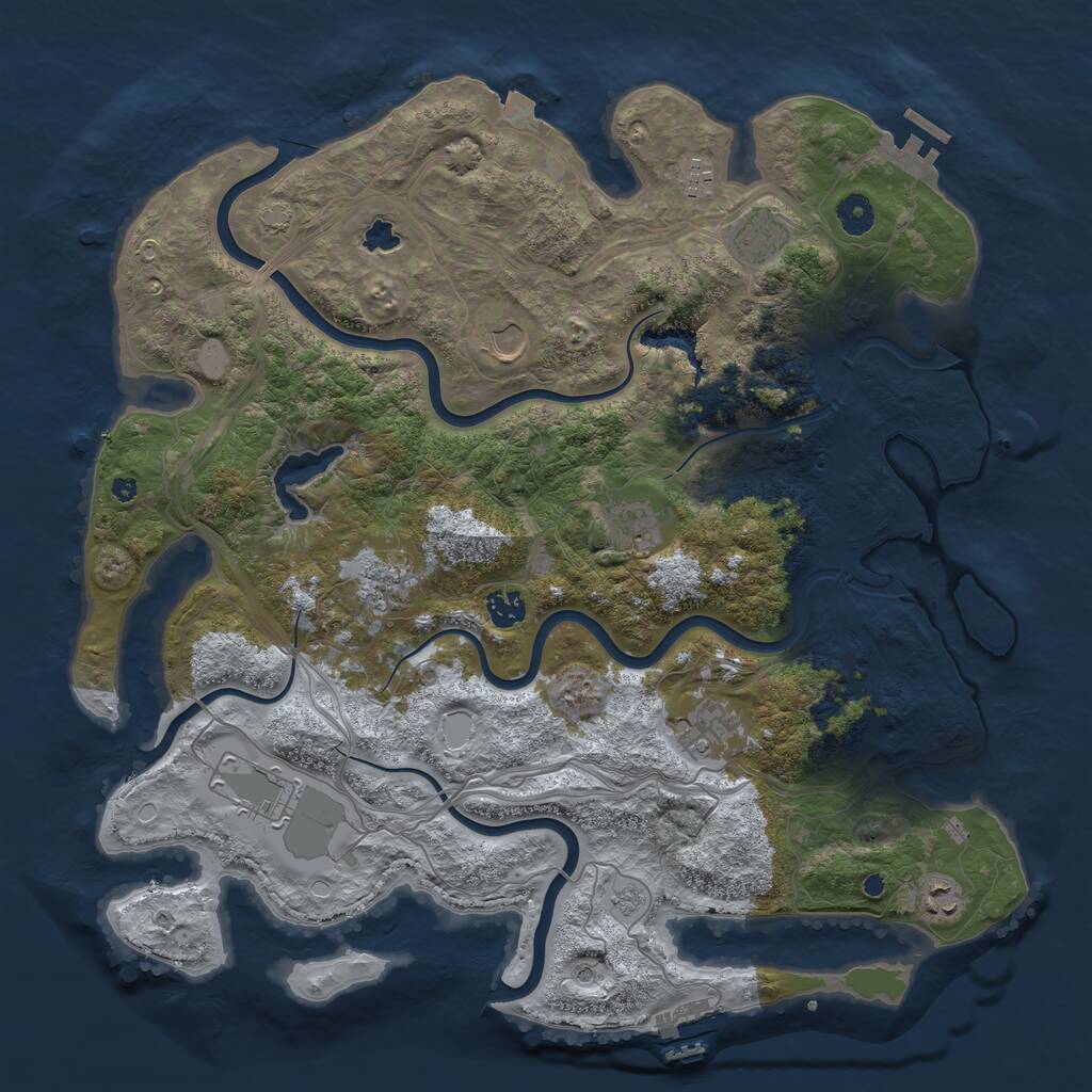 Rust Map: Procedural Map, Size: 4250, Seed: 4344, 15 Monuments