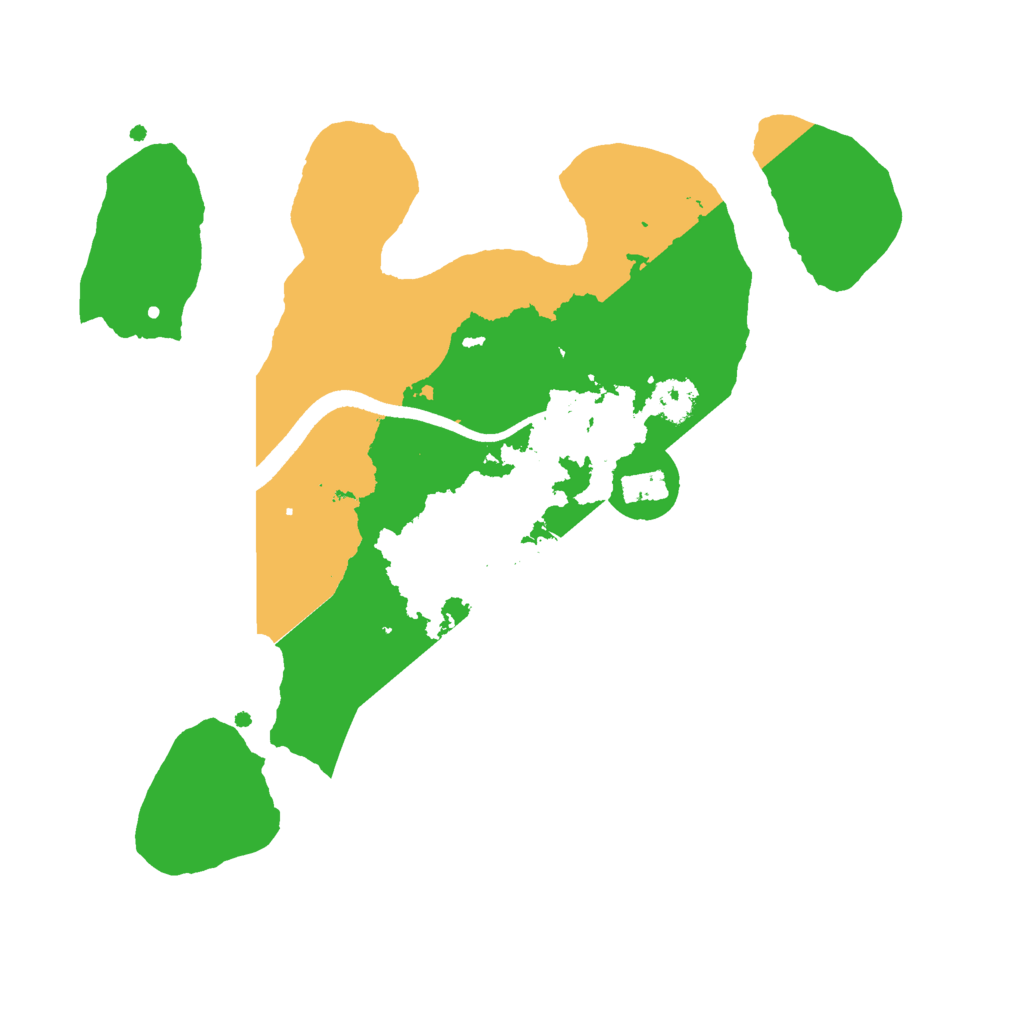 Biome Rust Map: Procedural Map, Size: 2500, Seed: 78413131