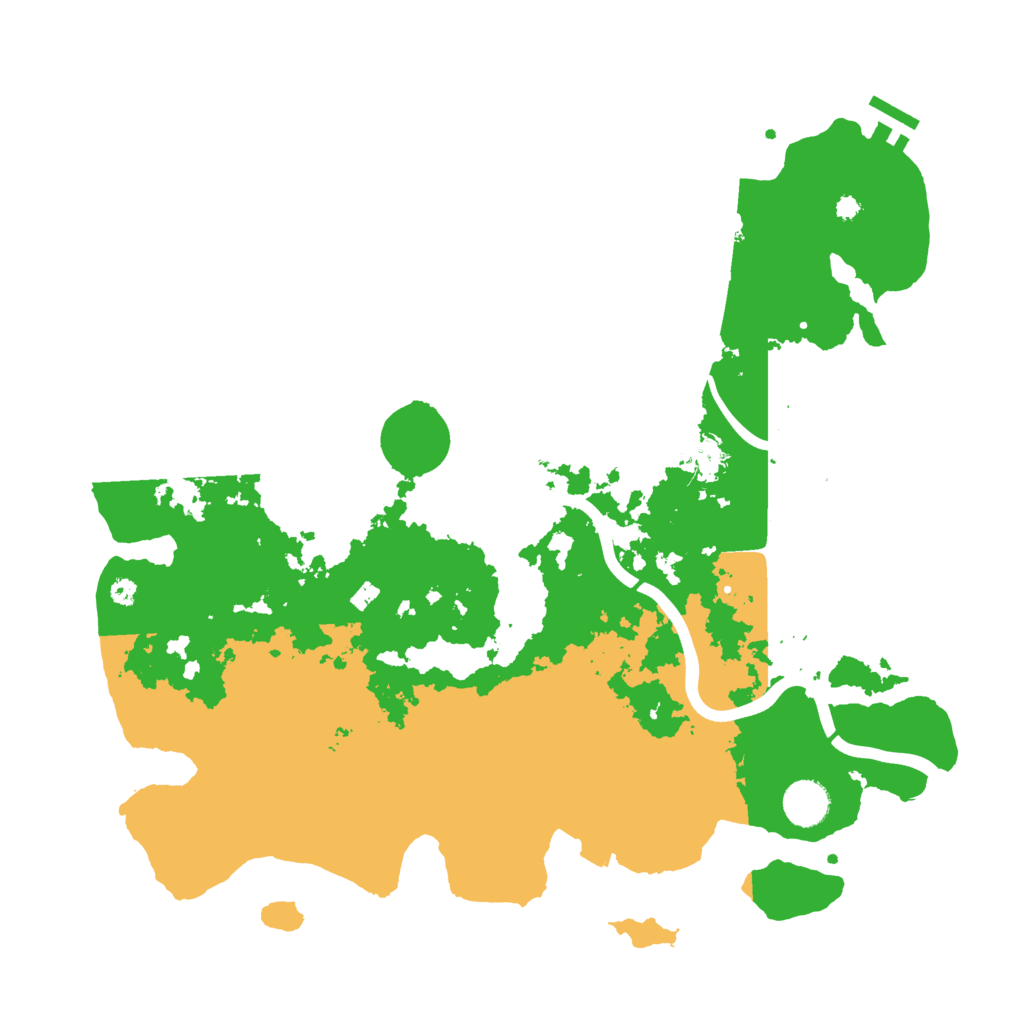 Biome Rust Map: Procedural Map, Size: 3900, Seed: 12121234