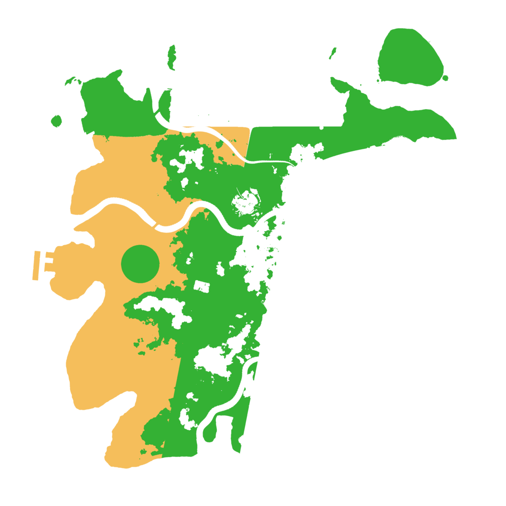 Biome Rust Map: Procedural Map, Size: 3500, Seed: 1536137507