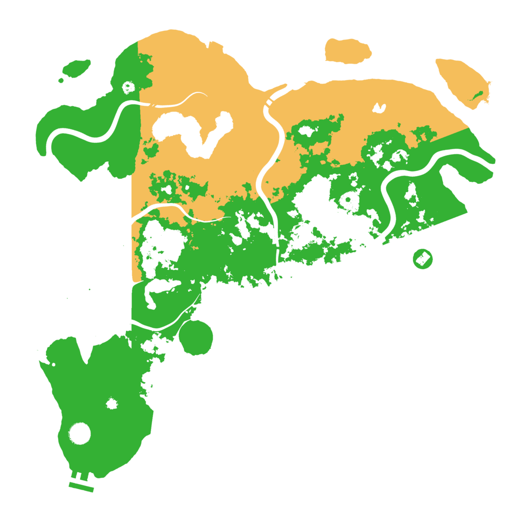 Biome Rust Map: Procedural Map, Size: 4250, Seed: 609588506