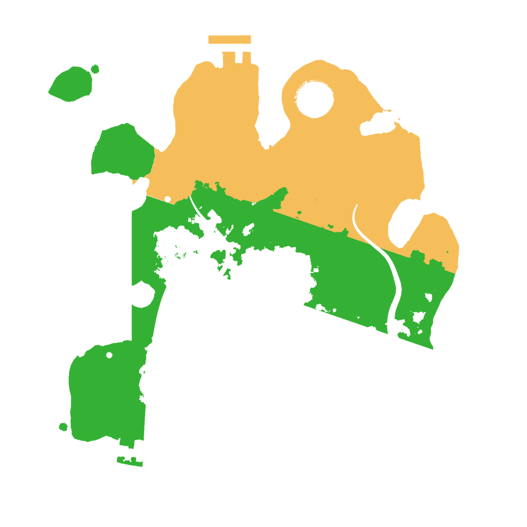 Biome Rust Map: Procedural Map, Size: 2500, Seed: 320120