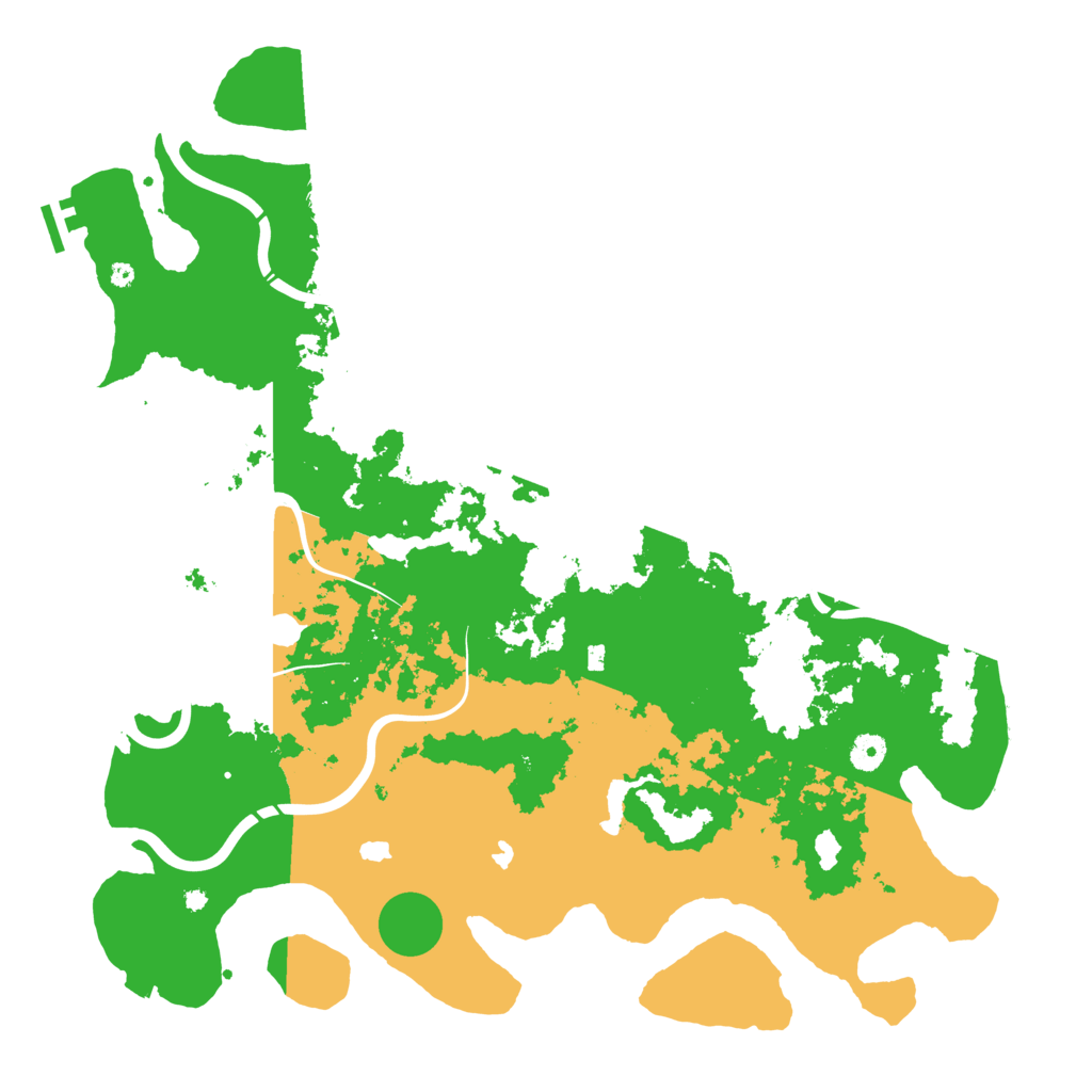Biome Rust Map: Procedural Map, Size: 4500, Seed: 490385518
