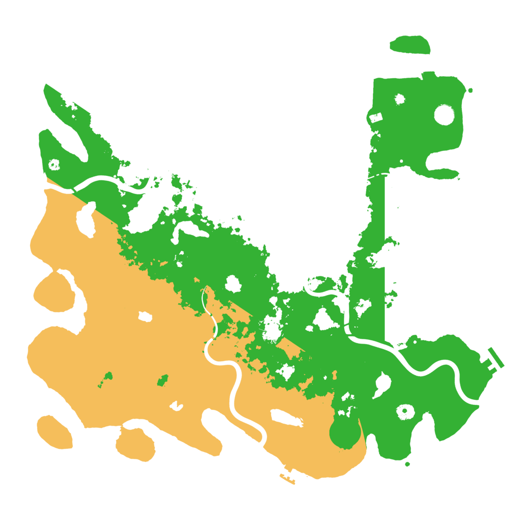 Biome Rust Map: Procedural Map, Size: 4500, Seed: 739743650