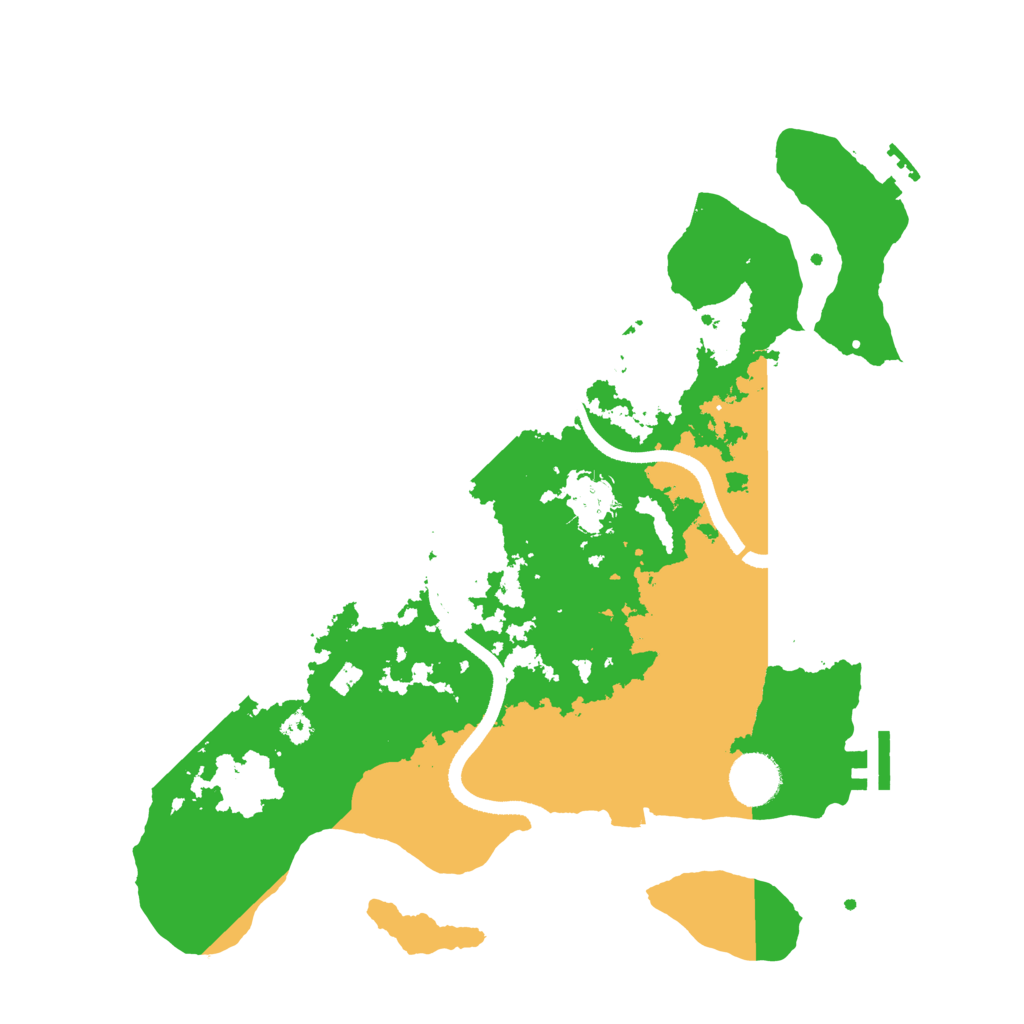 Biome Rust Map: Procedural Map, Size: 3500, Seed: 739781846
