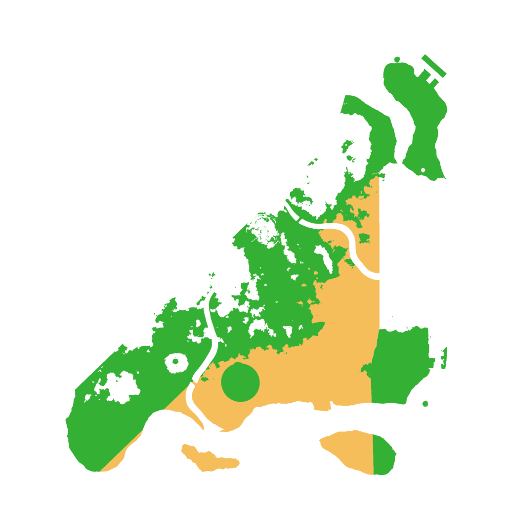 Biome Rust Map: Procedural Map, Size: 3500, Seed: 739781846