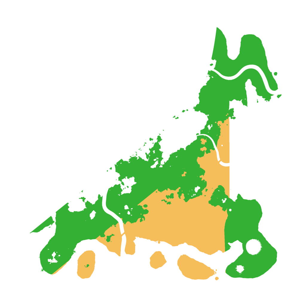 Biome Rust Map: Procedural Map, Size: 3500, Seed: 1074717098