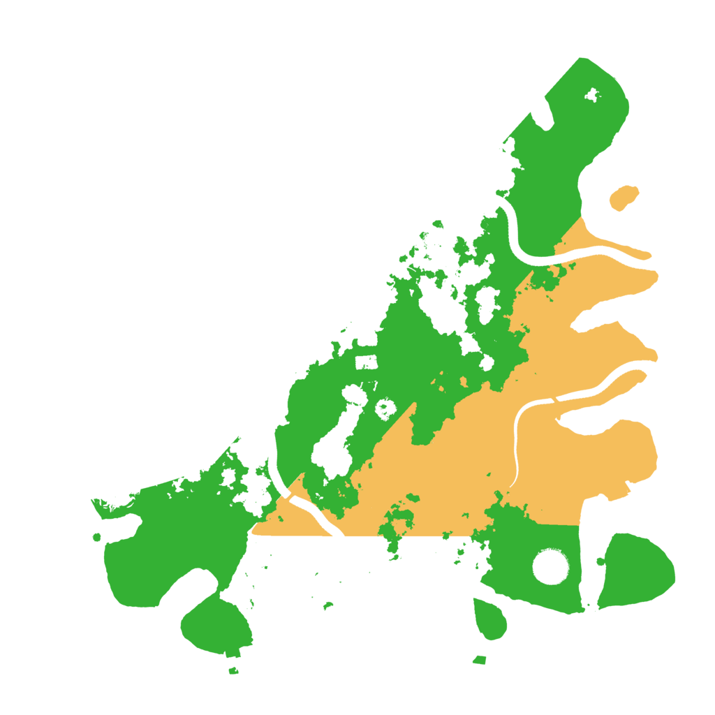 Biome Rust Map: Procedural Map, Size: 3500, Seed: 57920
