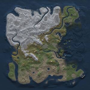 Thumbnail Rust Map: Procedural Map, Size: 4500, Seed: 881199756, 15 Monuments