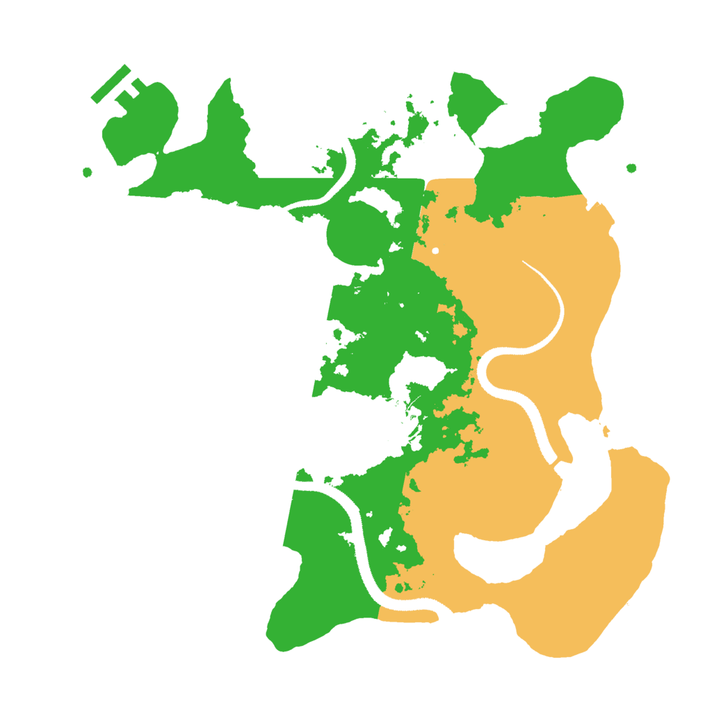 Biome Rust Map: Procedural Map, Size: 3000, Seed: 377669323