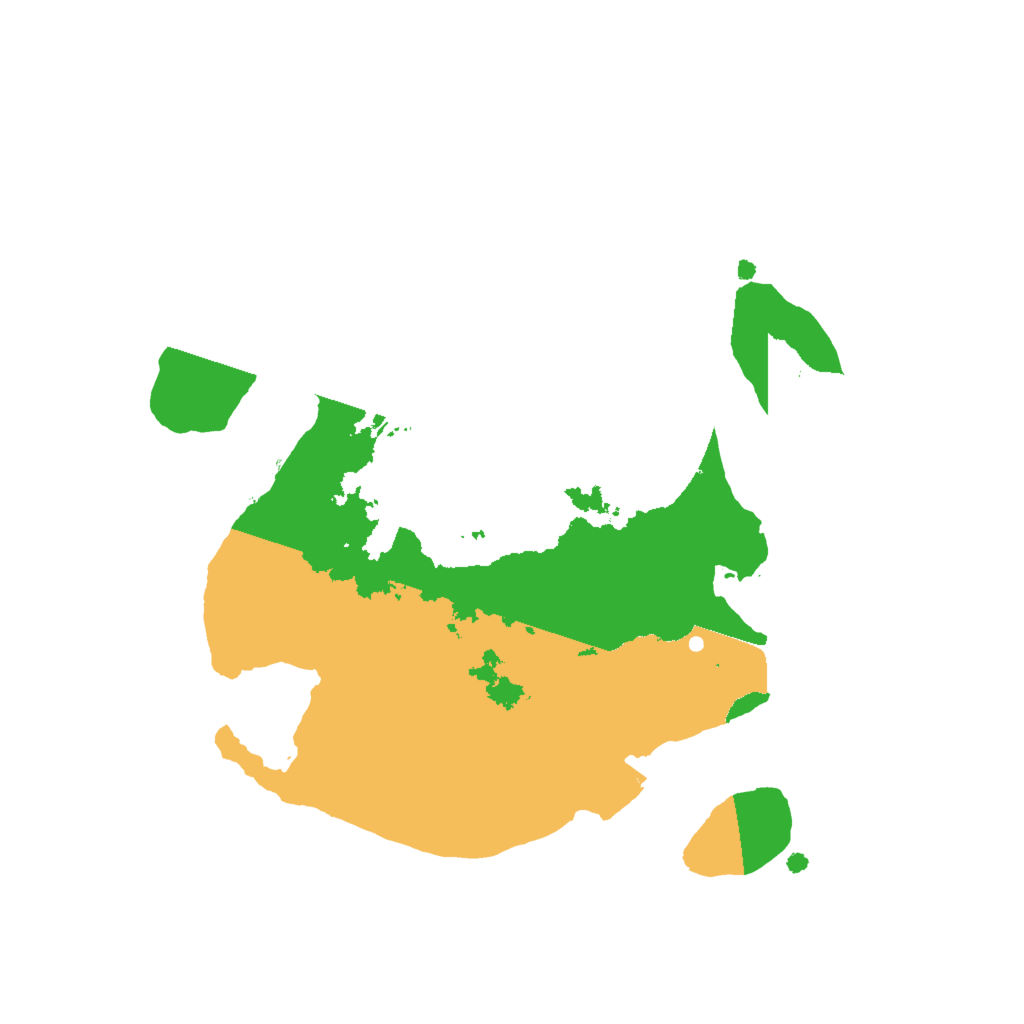 Biome Rust Map: Procedural Map, Size: 2000, Seed: 610478935