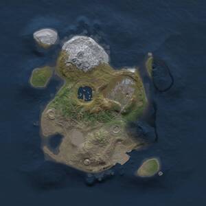 Thumbnail Rust Map: Procedural Map, Size: 2000, Seed: 610478935, 4 Monuments