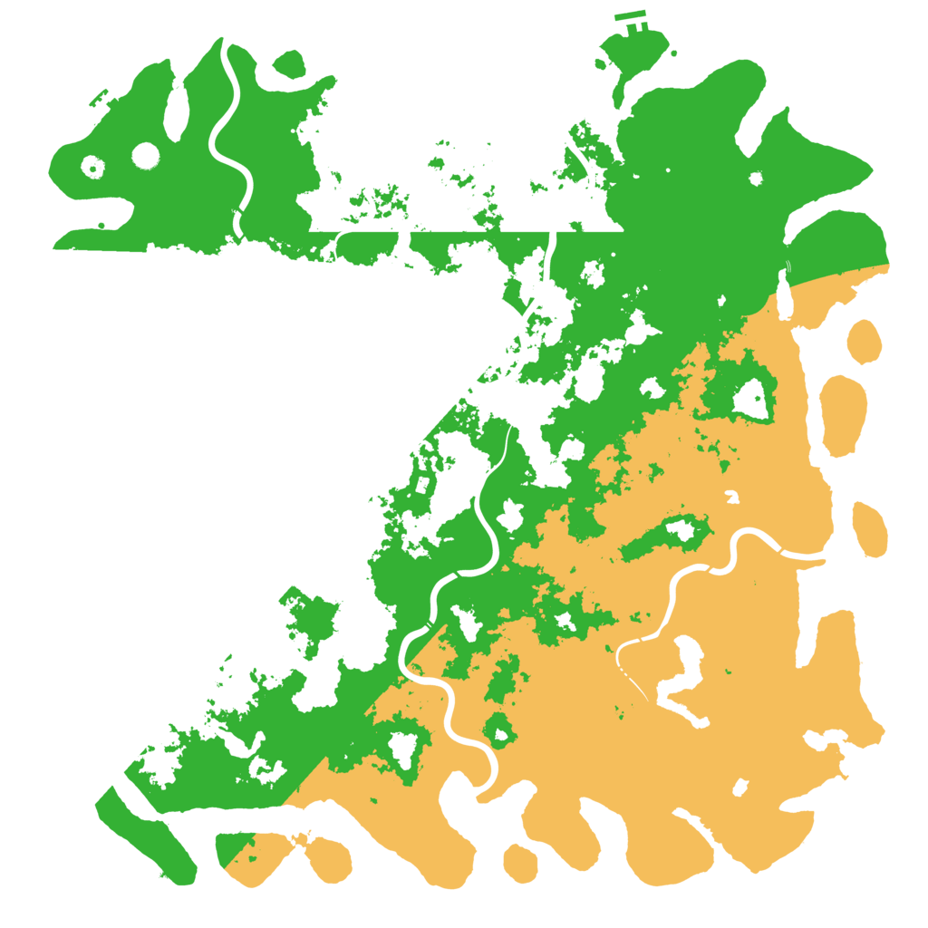 Biome Rust Map: Procedural Map, Size: 6000, Seed: 60001234
