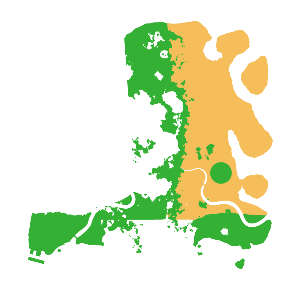 Biome Rust Map: Procedural Map, Size: 3600, Seed: 106