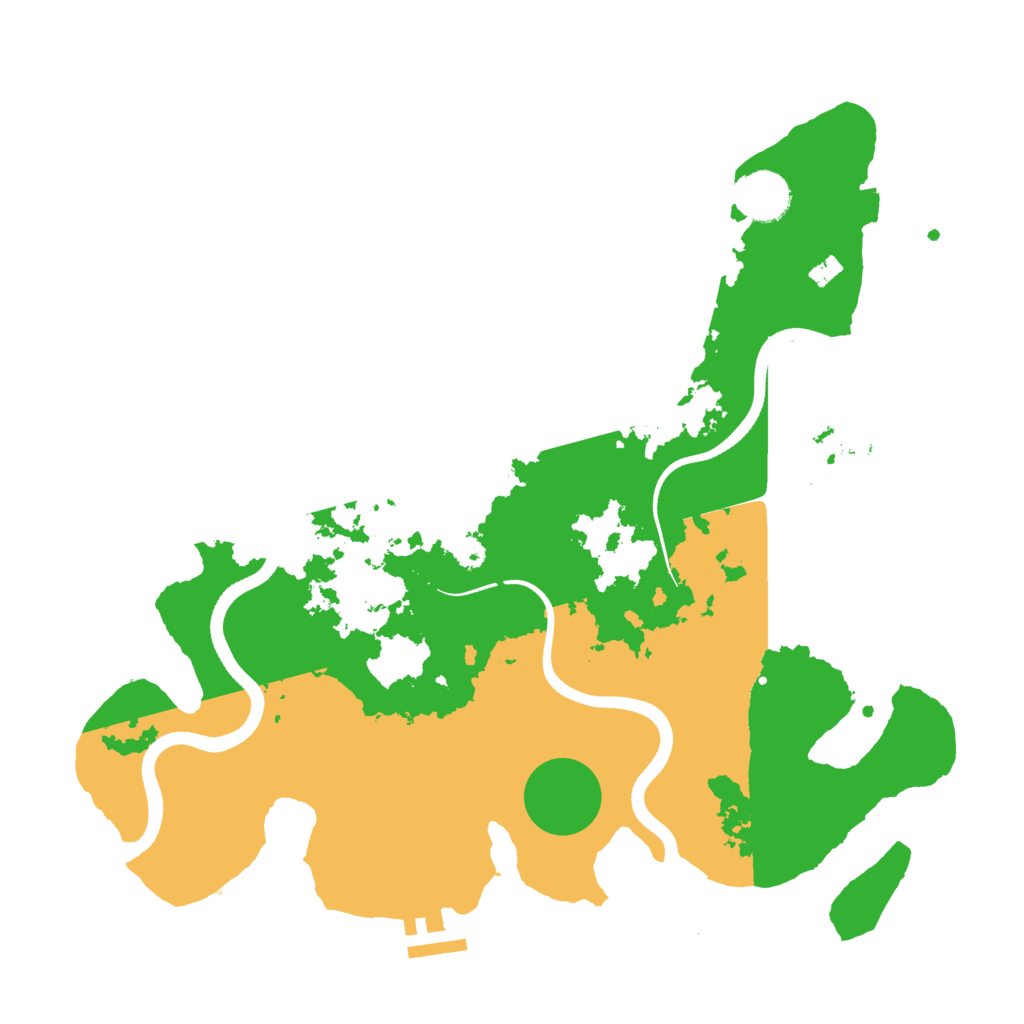 Biome Rust Map: Procedural Map, Size: 3500, Seed: 610450