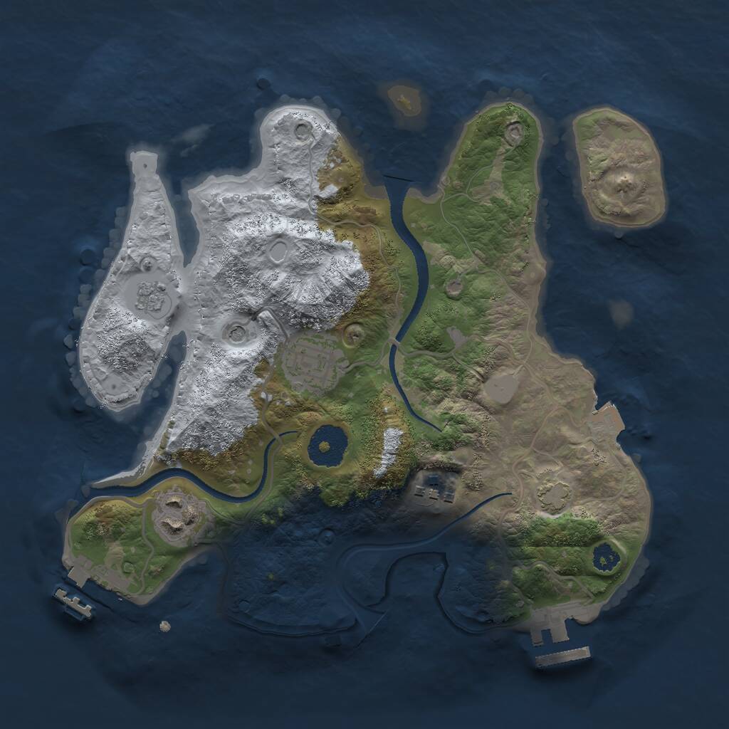 Rust Map: Procedural Map, Size: 2700, Seed: 467568, 9 Monuments