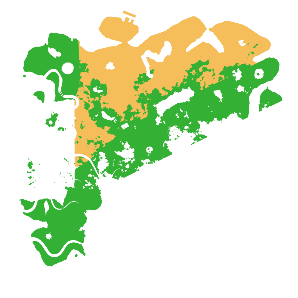 Biome Rust Map: Procedural Map, Size: 4500, Seed: 1392615384