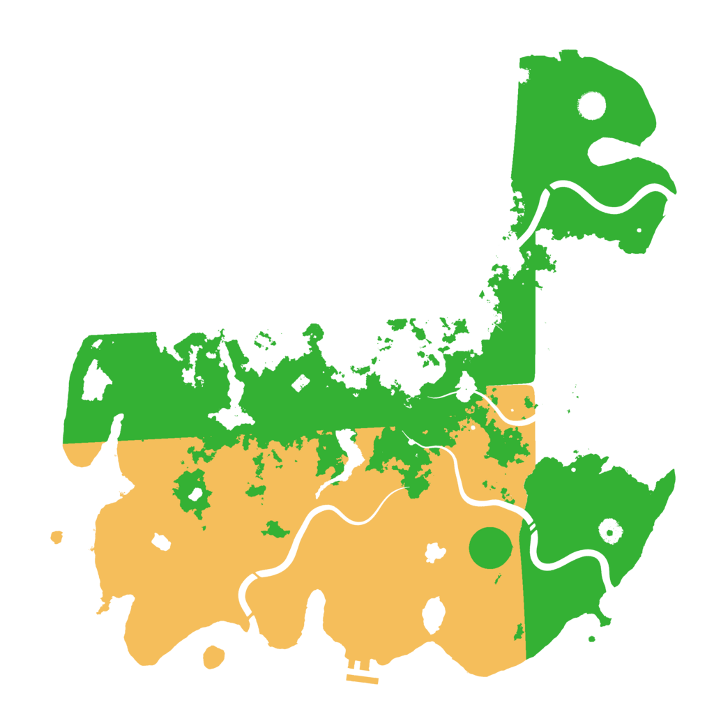 Biome Rust Map: Procedural Map, Size: 4500, Seed: 23082025