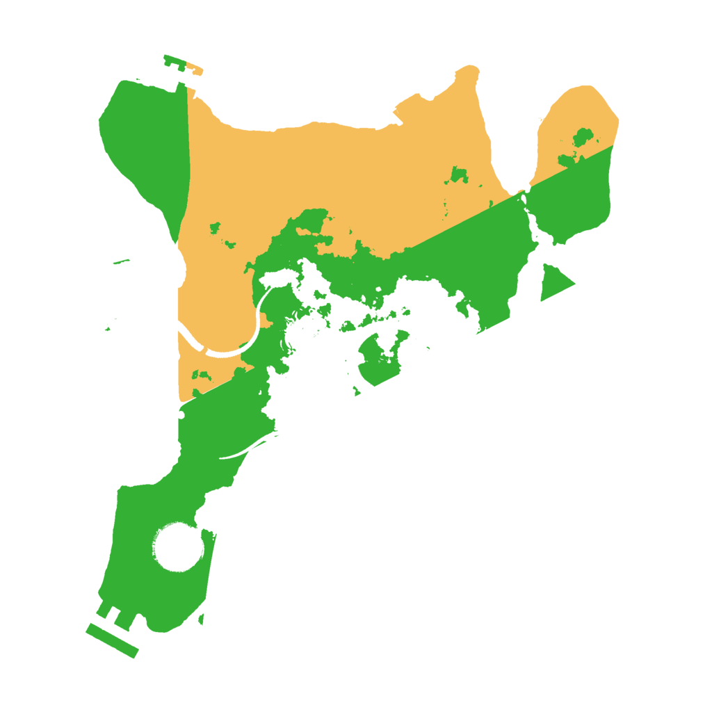 Biome Rust Map: Procedural Map, Size: 2600, Seed: 781731235