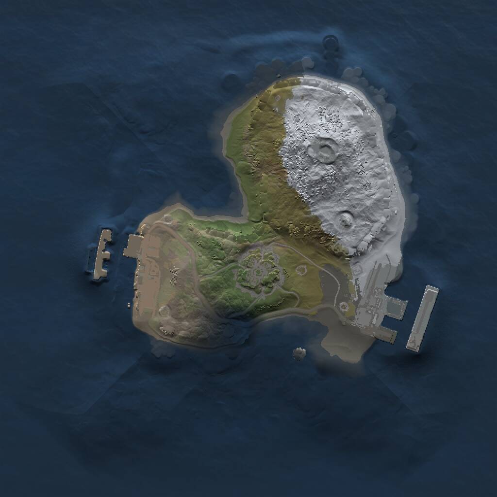 Rust Map: Procedural Map, Size: 1500, Seed: 1660149844, 4 Monuments