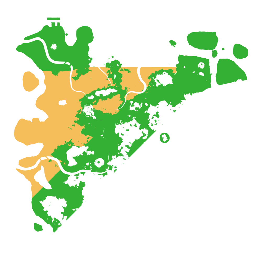 Biome Rust Map: Procedural Map, Size: 4300, Seed: 34747809
